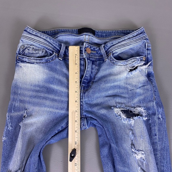 Buckle Black  Skinny Jeans Women's 26 Fit No. 53 Blue Ankle Distressed *Flaw* - Picture 6 of 13